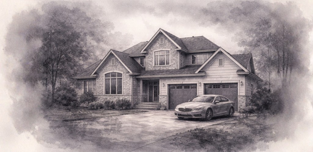 Peaceful home scene symbolising emotional emptiness despite outward stability